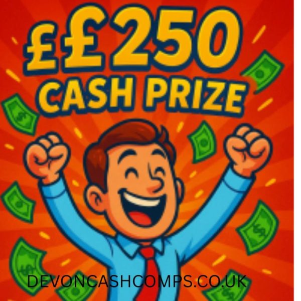 £250 TAX FREE LOW ODDS CASH DRAW 99p A TICKET ENDS FRIDAY 9th May