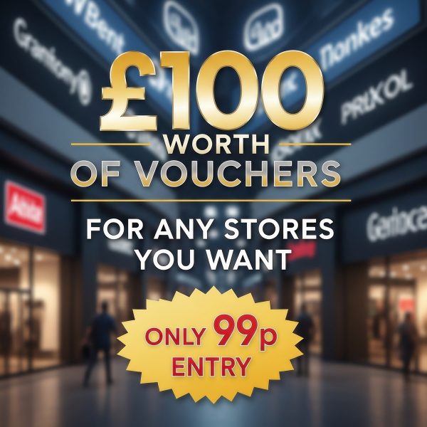 £100 VOUCHER FOR ANY STORE/SHOP YOU WANT 99p